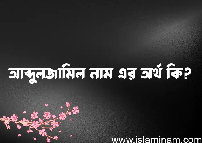 আব্দুলজামিল নামের অর্থ কি? ইসলামিক আরবি বাংলা অর্থ এবং নামের তাৎপর্য