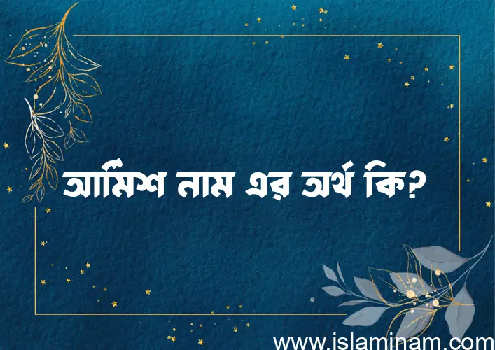 আর্মিশ নামের অর্থ কি? আর্মিশ নামের বাংলা, আরবি/ইসলামিক অর্থসমূহ