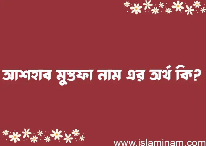 আশহাব মুস্তফা নামের অর্থ কি? ইসলামিক আরবি বাংলা অর্থ এবং নামের তাৎপর্য