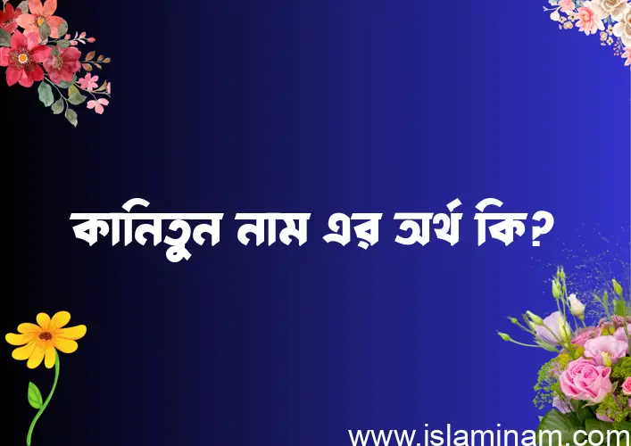 কানিতুন নামের অর্থ কি এবং ইসলাম কি বলে? (বিস্তারিত)