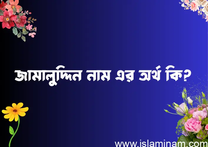 জামালুদ্দিন নামের অর্থ কি? ইসলামিক আরবি বাংলা অর্থ