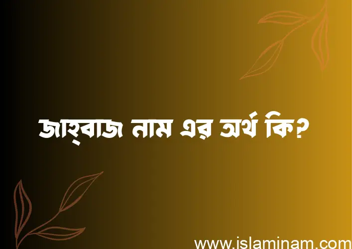 জাহ্‌বাজ নামের অর্থ কি? (ব্যাখ্যা ও বিশ্লেষণ) জানুন