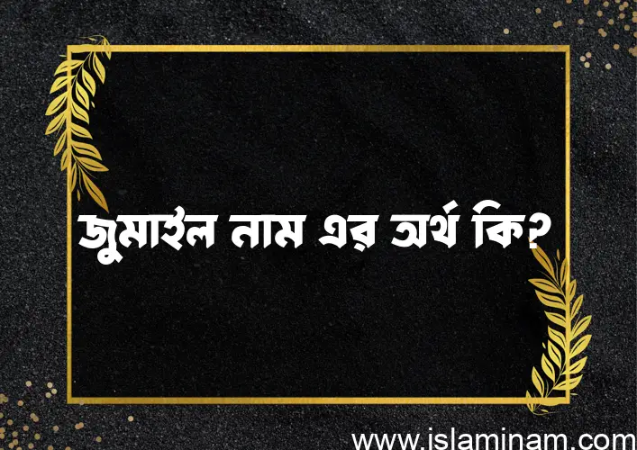 জুমাইল নামের অর্থ কি? (ব্যাখ্যা ও বিশ্লেষণ) জানুন