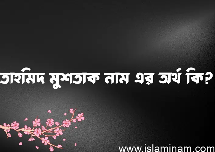 তাহমিদ মুশতাক নামের অর্থ কি? ইসলামিক আরবি বাংলা অর্থ এবং নামের তাৎপর্য