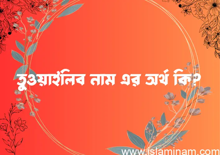 তুওয়াইলিব নামের অর্থ কি? তুওয়াইলিব নামের ইসলামিক অর্থ এবং বিস্তারিত তথ্য সমূহ