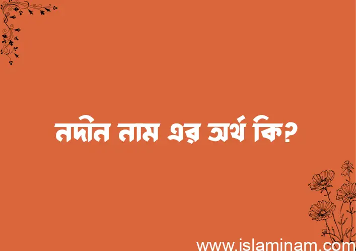 নদীন নামের অর্থ কি? নদীন নামের ইসলামিক অর্থ এবং বিস্তারিত তথ্য সমূহ