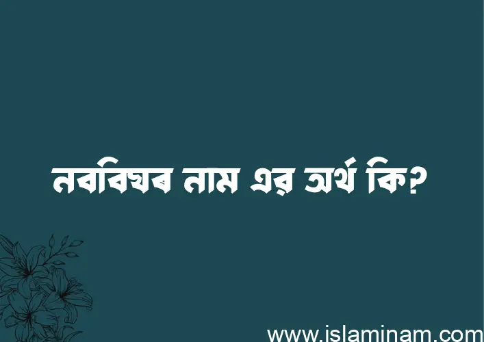 নববিঘৰ নামের অর্থ কি এবং ইসলাম কি বলে? (বিস্তারিত)