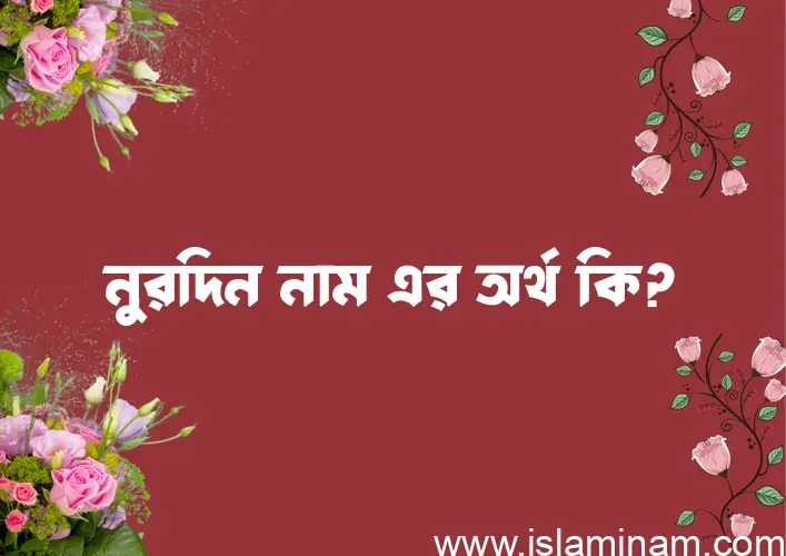 নুরদিন নামের অর্থ কি? নুরদিন নামের বাংলা, আরবি/ইসলামিক অর্থসমূহ