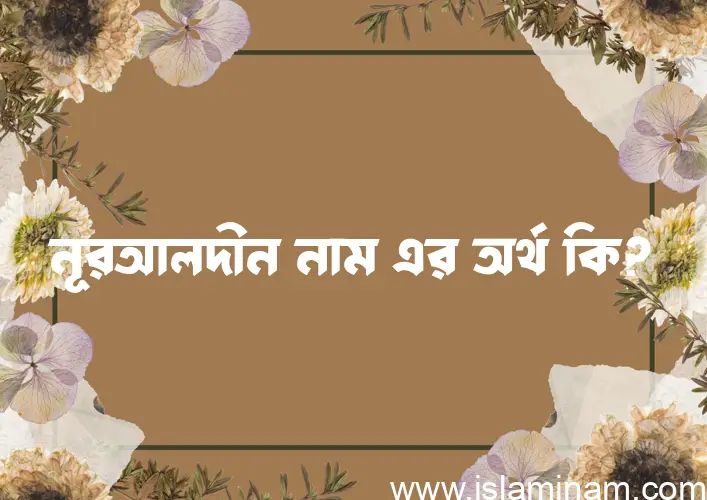 নূরআলদীন নামের অর্থ কি? ইসলামিক আরবি বাংলা অর্থ