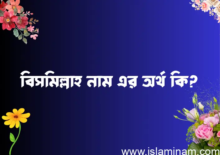 বিসমিল্লাহ নামের অর্থ কি? ইসলামিক আরবি বাংলা অর্থ এবং নামের তাৎপর্য