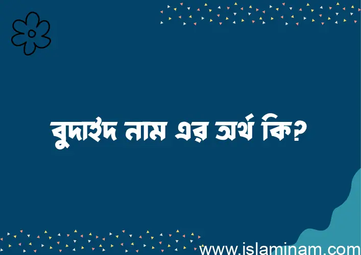 বুদাইদ নামের অর্থ কি? ইসলামিক আরবি বাংলা অর্থ এবং নামের তাৎপর্য