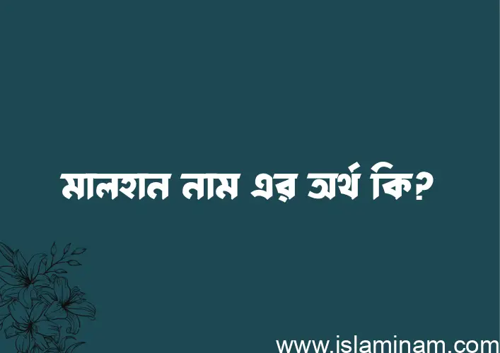 মালহান নামের অর্থ কি? মালহান নামের বাংলা, আরবি/ইসলামিক অর্থসমূহ