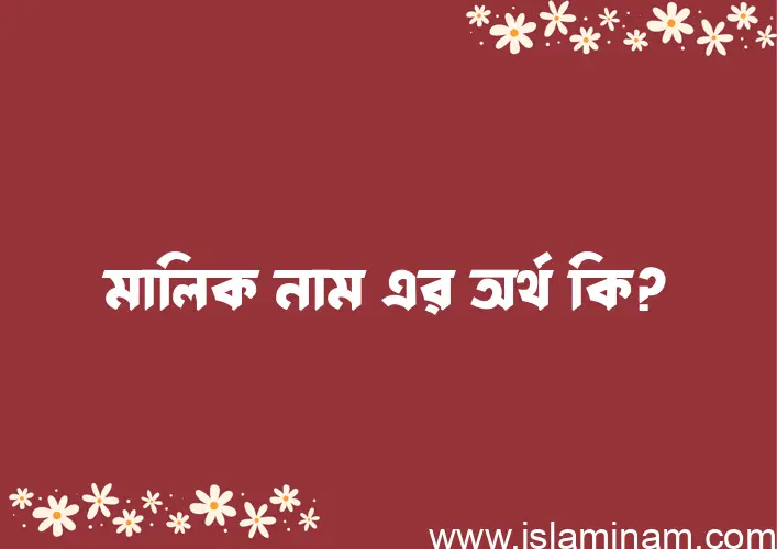 মালিক নামের অর্থ কি, ইসলামিক আরবি এবং বাংলা অর্থ জানুন