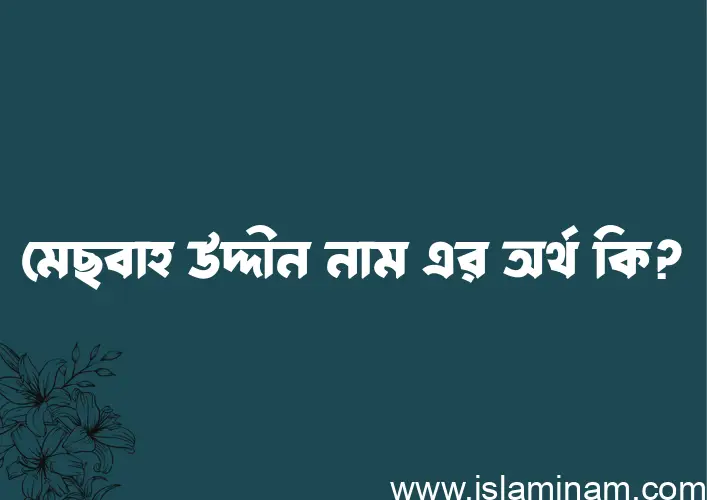 মেছবাহ উদ্দীন নামের অর্থ কি? ইসলামিক আরবি বাংলা অর্থ এবং নামের তাৎপর্য