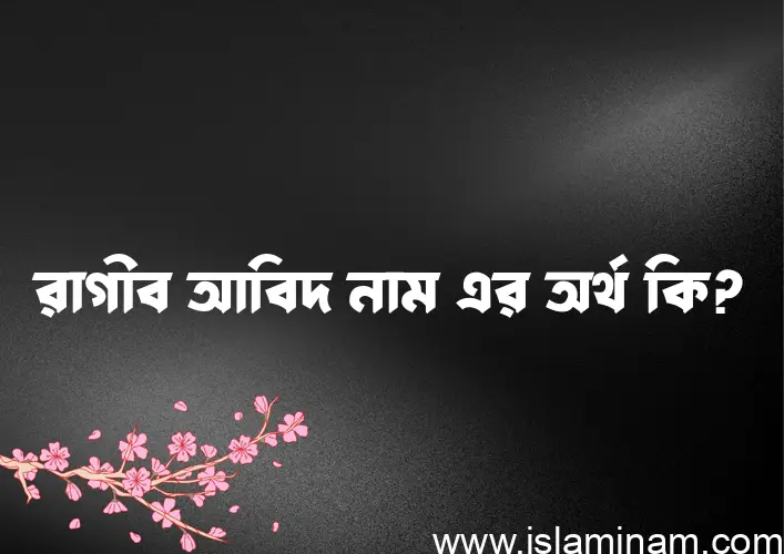 রাগীব আবিদ নামের অর্থ কি? রাগীব আবিদ নামের ইসলামিক অর্থ এবং বিস্তারিত তথ্য সমূহ