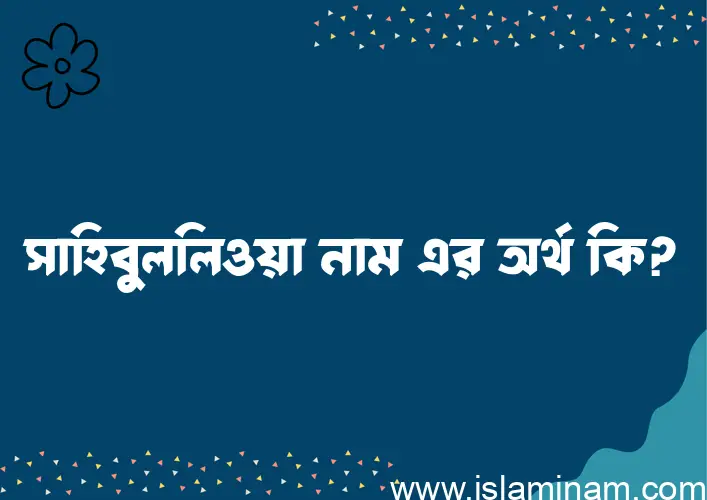 সাহিবুললিওয়া নামের অর্থ কি? সাহিবুললিওয়া নামের ইসলামিক অর্থ এবং বিস্তারিত তথ্য সমূহ