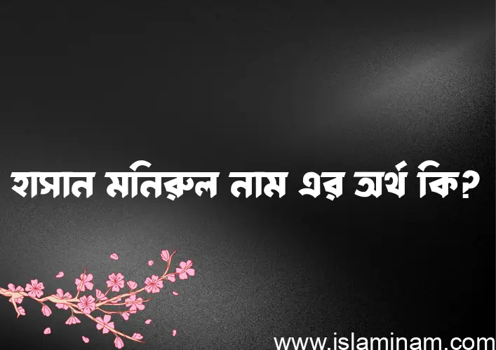 হাসান মনিরুল নামের অর্থ কি? হাসান মনিরুল নামের ইসলামিক অর্থ এবং বিস্তারিত তথ্য সমূহ