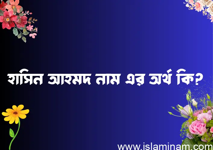 হাসিন আহমদ নামের অর্থ কি? হাসিন আহমদ নামের ইসলামিক অর্থ এবং বিস্তারিত তথ্য সমূহ